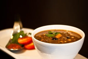 Open image in slideshow, Southwest Veggie Black Bean Soup - Real Meals 
